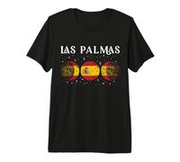 Las Palmas Drapeau Espagne Vacances Espagne T-Shirt Haut de Gamme