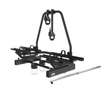 LAS Porte-Vélos Attelage BC260 black Pour 2 Vélos E-Bike + Rampe