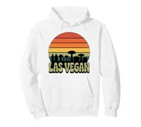 Las Vegan, rétro Coucher de Soleil Amusant Champignon et Tomate Paysage Urbain Sweat à Capuche