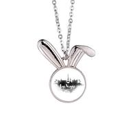 Las Vegas Amelandmark Ink City Collier pendentif lapin animal bijoux cadeau