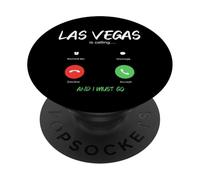 Las Vegas Appelle et Je Dois partir en Voyage au Nevada PopSockets PopGrip Adhésif