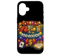 Las Vegas Bracelet de l'amitié Casino et icônes de la Vie Nocturne Coque pour iPhone 16