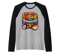 Las Vegas Bracelet de l'amitié Casino et icônes de la Vie Nocturne Manche Raglan