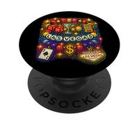 Las Vegas Bracelet de l'amitié Casino et icônes de la Vie Nocturne PopSockets PopGrip Adhésif