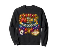 Las Vegas Bracelet de l'amitié Casino et icônes de la Vie Nocturne Sweatshirt