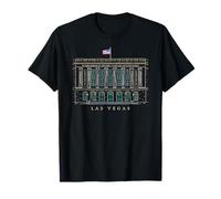 Las Vegas, Dessin à la Main du bâtiment du musée Mob, Nevada T-Shirt