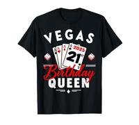 Las Vegas Girls Trip 2025 Vegas Queen fête Ses 21 Ans T-Shirt