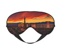 Las Vegas Masque doux pour les yeux Motif coucher de soleil Bénéfique Bloque la lumière Pour la sieste la nuit Voyage Camping Méditation Yoga