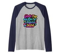 Las Vegas Matching Girls Trip Squad Best Friends Women 2026 Manche Raglan