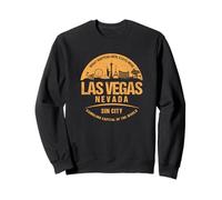 Las Vegas Nevada Grunge Paysage Urbain Skyline Vacances Souvenir Sweatshirt