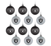 Las Vegas Raiders 12-Set Ensemble NFL Boules de Noel