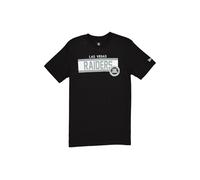 LAS VEGAS RAIDERS New Era Cap NFL T-Shirt régulier à Encre Haute densité sérigraphie Graphique sur Le Devant Couleur Originale de l'équipe Unisexe Noir