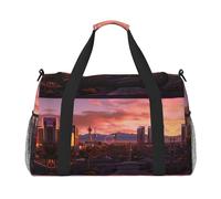 Las Vegas Sac de sport pour femme Motif coucher de soleil - Sac de voyage pour homme, petit et moyen sac de week-end pour femme, sac de sport
