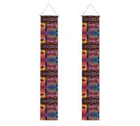 Las Vegas Sunset 1 bannière de porche imprimée pour Thanksgiving, bannières intérieures pour porte d'entrée, pour toutes les célébrations