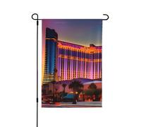 Las Vegas Sunset 1 drapeau décoratif pour l'extérieur, décoration de jardin double face pour toutes les saisons