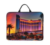 Las Vegas Sunset 1 Housse de protection pour ordinateur portable 14" avec fermeture éclair et poignée portable classique