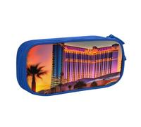 Las Vegas Sunset 1 Sac de papeterie léger avec impression pour l'école, le bureau, les voyages, garçons et filles, bleu, Taille unique, Ensemble cartable