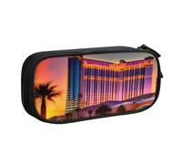 Las Vegas Sunset 1 Sac de papeterie léger avec impression pour l'école, le bureau, les voyages, garçons et filles, Noir , Taille unique, Ensemble cartable