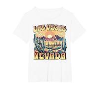 Las Vegas T-Shirt, Femme Grandes Tailles, Blanc, 1X