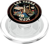 Las Vegas USA Souvenir de Voyage Rond Cadeau Touristique PopSockets PopGrip pour MagSafe