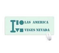 las veges amérique nevada tapis de souris large cousues bords mat étendu game bureau