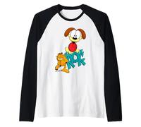 Lasagne Garfield Odie Kicking Crazy Cat Lover Street Classic Manche Raglan