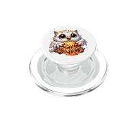 Lasagne Italienne Sage Hibou des neiges PopSockets PopGrip pour MagSafe