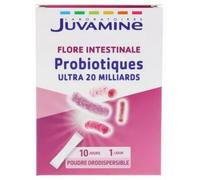 LaSante.net Juvamine Probiotiques Ultra 20 Milliards 10 Sticks