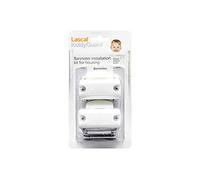 Lascal KiddyGuard Avant/Accent/Assure Support barrière de sécurité, Support escaliers avec rampes arrondies ou angulaires jusqu’à ø50 mm, Set de 2 fixations, blanc