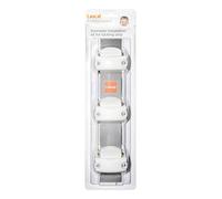 Lascal KiddyGuard Avant/Accent/Assure Support barrière de sécurité, Support escaliers avec rampes arrondies ou angulaires jusqu’à ø50 mm, Set de 3 fixations, blanc