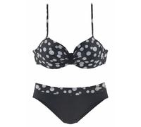 LASCANA Bikini 'Wire Glue' noir / blanc, Taille XS-S