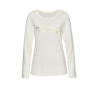LASCANA Chemise de nuit or / blanc, Taille S-M