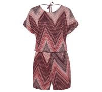 LASCANA Combinaison 'Missoni' sable / bordeaux / rouge clair, Taille M