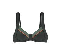 LASCANA Hauts de bikini 'Yuna' olive / orange, Taille 80