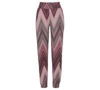 LASCANA Pantalon 'Missoni' aubergine / baie / lie de vin, Taille 34