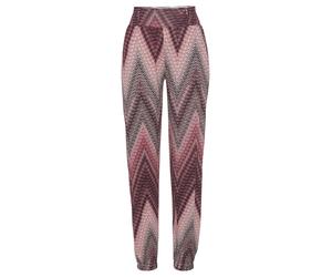 LASCANA Pantalon 'Missoni' aubergine / baie / lie de vin, Taille 38