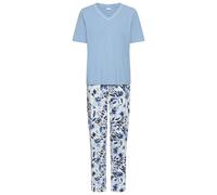 LASCANA Pyjama bleu / bleu marine / bleu ciel / blanc, Taille XXS-XS