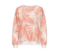 LASCANA Sweat-shirt beige / corail / blanc, Taille S-M