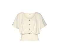 LASCANA T-shirt crème, Taille XXS-XS