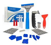 Lascano Kit de 27 outils pour retirer le silicone - Comprend un grattoir spécial, un couteau à joints, une spatule à joints, des lames de rechange et des accessoires