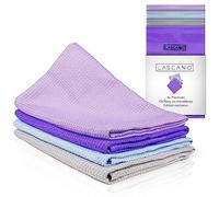 Lascano Torchons Microfibre Set de 4 | Torchons de Vaisselle 60 x 40 cm | pour la Cuisine & Usage général | Non Pelucheux & très absorbants | Edition Exclusive