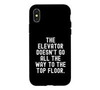 l'ascenseur ne va Pas Jusqu'au dernier étage Coque pour iPhone X/XS