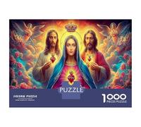 L'Ascension de Jésus Puzzle pour Adultes, Trois déesses Carton Premium, Entraînement Cérébral, Loisir Indoor, Cadeau D’Anniversaire Sentimental 52x38cm/1000pcs