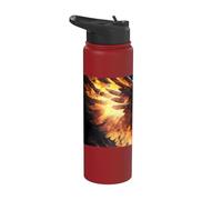 L'ascension du légendaire phénix de l'immortalité Stainless Steel Insulated Water Bottle