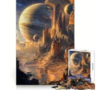 L'Ascension du Titan Puzzle de 1000 pièces pour Adultes Jeu Intelligent et Amusant d'intérieur Découpe Lisse Cadeau du Père Noël 38x26cm
