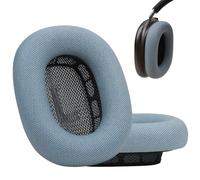 Laselan Coussinets d'oreille en silicone améliorés pour casque AirPods Max 2024, coussinets recouverts de cuir protéiné avec silicone, mousse à mémoire de forme et aimant (bleu)