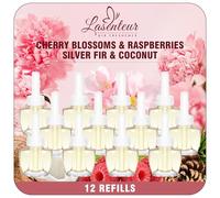 LASENTEUR Désodorisant Maison Recharger 12 x 19 ML, Recharge Diffuseur | Électrique Compatible avec Air Wick et Glade, Parfum d’Intérieur Fleur de Cerisier Framboise Noix de Coco