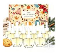 LASENTEUR Recharge Diffuseur Compatible Air Wick & Glade 12x19ml Bois | Quatre parfums: Vanilla Almond Biscuit, Cashmere Wood, Fresh Cut Fraser Fir, First Snowfall pour pièces & cadeau