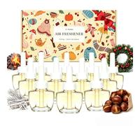 LASENTEUR Recharge Diffuseur Compatible Air Wick & Glade 12x19ml Cheminée | Quatre parfums: Fireside Ember, Winter Morning, Roasted Chestnuts, Christmas Wreath pour pièces d’hiver & cadeau