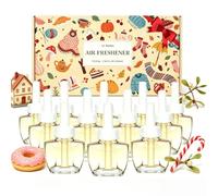 LASENTEUR Recharge Diffuseur Compatible Air Wick & Glade 12x19ml Noël | Quatre parfums: Sweet Home, Frosted Donut, Mistletoe, Candy Canes pour pièces festives & cadeau